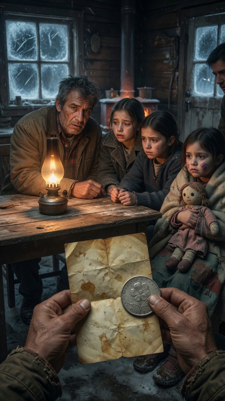 “Tres niñas llegaron temblando a mi puerta y me dijeron que su madre había fallecido… pero cuando abrí la carta que traían, descubrí que una de ellas podría ser mi hija.”