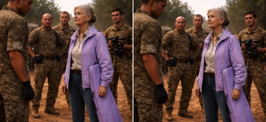 « Sais-tu seulement combien pèse un fusil ? Tes mains ne tremblent pas, vieille dame ? » railla le sergent West en observant la femme boiteuse et son étui lilas ; des rires parcoururent la formation.